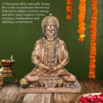 Lord Hanuman Terracotta Resin Statue - Exquisite Hanuman Ji Murti for Home Templ... - Image 3