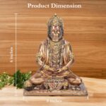 Lord Hanuman Terracotta Resin Statue - Exquisite Hanuman Ji Murti for Home Templ... - Image 4