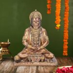Lord Hanuman Terracotta Resin Statue - Exquisite Hanuman Ji Murti for Home Templ... - Image 6