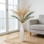 White Ceramic Tall Floor Vase,19.7 Inch Large Decorative Vase for Home Decor,Liv... - Image 5
