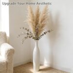 White Ceramic Tall Floor Vase,19.7 Inch Large Decorative Vase for Home Decor,Liv... - Image 6