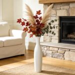 White Ceramic Tall Floor Vase,19.7 Inch Large Decorative Vase for Home Decor,Liv... - Image 8