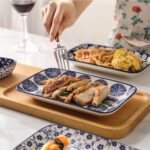 Selamica Ceramic 8 inch Rectangular Salad Plates, Dinner Plates, Pasta Dessert P... - Image 4