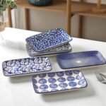 Selamica Ceramic 8 inch Rectangular Salad Plates, Dinner Plates, Pasta Dessert P... - Image 5