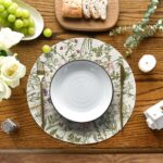 Artoid Mode Antique Herbs Wild Flowers Spring Placemats Set of 4, 14 Inch Summer... - Image 3
