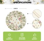 Artoid Mode Antique Herbs Wild Flowers Spring Placemats Set of 4, 14 Inch Summer... - Image 5
