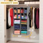 Ofiray-home 5 Tier Hanging Closet Organizer, 14 Compartments Sweater Organizer f... - Image 4