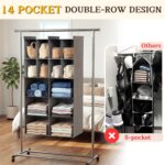 Ofiray-home 5 Tier Hanging Closet Organizer, 14 Compartments Sweater Organizer f... - Image 5