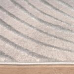 Paco Home Designer Rug with Textured Palm Leaf Pattern in Silver Grey, Size: 5'3... - Image 4