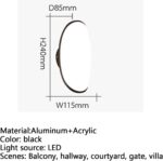 LED Outdoor Wall Lamps Electric Simplicity Waterproof Balcony Hallway Courtyard ... - Image 6