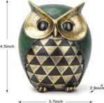 Leekung Owl Statue for Home Decor Accents,Owl Decor for Modern Bathroom Bookshel... - Image 3