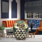 Leekung Owl Statue for Home Decor Accents,Owl Decor for Modern Bathroom Bookshel... - Image 6