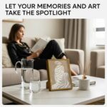Homeforia Bronze Picture Frames 8x10, High End Metal 8 x 10 Photo Frame with Mat... - Image 3