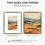 Homeforia Bronze Picture Frames 8x10, High End Metal 8 x 10 Photo Frame with Mat... - Image 4