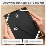 Homeforia Bronze Picture Frames 8x10, High End Metal 8 x 10 Photo Frame with Mat... - Image 7