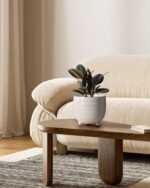 LE TAUCI Ceramic Plant Pots, 5.1 + 6.4 Inch Footed Pots for Plants, Modern Flowe... - Image 3