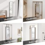 SCWF-GZ 47x14 Mirror Rectangle Full Body Length Door Hanging Wall Mounted Metal ... - Image 3