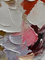 Art Hand-Painted Abstract Oil Painting with Thick Texture and Rich Colors, 36x24... - Image 3