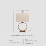 Signature Design by Ashley Mahala Traditional 28" Braided Metal Round Single Tab... - Image 7