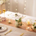 Geometric Tealight Candle Holders Gold - Votive Candle Stand Accents for Tea Lig... - Image 3
