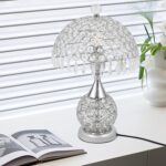 DYNAMI Modern Crystal Table Lamp,Decorative Nightstand Lamp with Crystal Lampsha... - Image 3