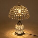DYNAMI Modern Crystal Table Lamp,Decorative Nightstand Lamp with Crystal Lampsha... - Image 6