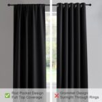PONY DANCE Blackout Short Window Curtain Panels 45 inch Long - Thermal Insulated... - Image 5