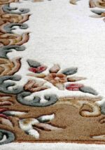 Handmade Premium Area Rug Aubusson Design, Luxury Wool Crafted Non- Slip Bedroom... - Image 4