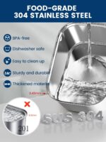 Cat Water Fountain Stainless Steel for Cats Indoor 2.5L 85oz by BPA-Free SUS304,... - Image 4