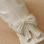 Bow Vase for Home Decor, Ceramic Flower Vase for Wedding, Matte Crème, H10 × W5.... - Image 8