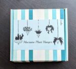 Minimalist Macrame Plant Hanger White (Off-White and Gray) - Image 4