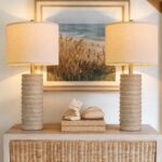 PoKat 27'' Farmhouse Table Lamps Set of 2 for Living Room, Stone-Like Bedside La... - Image 3
