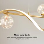 homary Kitchen Island Light with Glass Globes, 51.2" Gold Chandelier Dimmable Li... - Image 7