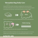 AOGELAN Orange Premium Genuine Sheepskin Rug, Genuine Sheepskin Natural Lambskin... - Image 5