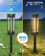 VOLISUN Solar Pathway Lights,8 Pack LED Solar Lights Outdoor Waterproof, Landsca... - Image 4