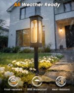 VOLISUN Solar Pathway Lights,8 Pack LED Solar Lights Outdoor Waterproof, Landsca... - Image 5
