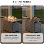 7-Piece Luxury Patio Furniture Set with 6-Inch Thick Cushions, High-Back Outdoor... - Image 6