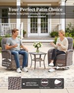 7-Piece Luxury Patio Furniture Set with 6-Inch Thick Cushions, High-Back Outdoor... - Image 7