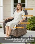 7-Piece Luxury Patio Furniture Set with 6-Inch Thick Cushions, High-Back Outdoor... - Image 9