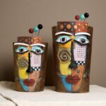 Picasso Abstract Face Flower Pot,Plant Pot with Facial Expressions,Handmade Resi... - Image 4