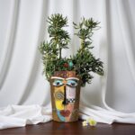 Picasso Abstract Face Flower Pot,Plant Pot with Facial Expressions,Handmade Resi... - Image 7