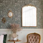 PERFNIQUE Vintage Mirror, 30" X 19" Arched Antique Baroque Mirror, Gold Traditio... - Image 5