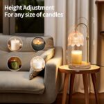 Flower Candle Warmer Lamp for Jar Candles with Timer & Dimmer, Adjustable Height... - Image 6