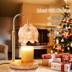 Flower Candle Warmer Lamp for Jar Candles with Timer & Dimmer, Adjustable Height... - Image 8