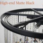 Luxury 37-Light Crystal Chandelier for High Ceilings, Modern Black Extra Large S... - Image 6