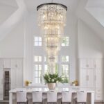 Luxury 37-Light Crystal Chandelier for High Ceilings, Modern Black Extra Large S... - Image 7