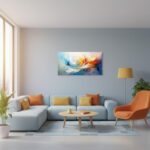 BLINFEIRU Abstract Canvas Wall Art for Living Room Large Colorful Textured Paint... - Image 3