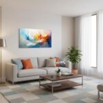 BLINFEIRU Abstract Canvas Wall Art for Living Room Large Colorful Textured Paint... - Image 5