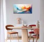 BLINFEIRU Abstract Canvas Wall Art for Living Room Large Colorful Textured Paint... - Image 7