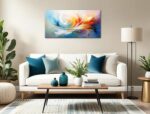 BLINFEIRU Abstract Canvas Wall Art for Living Room Large Colorful Textured Paint... - Image 8